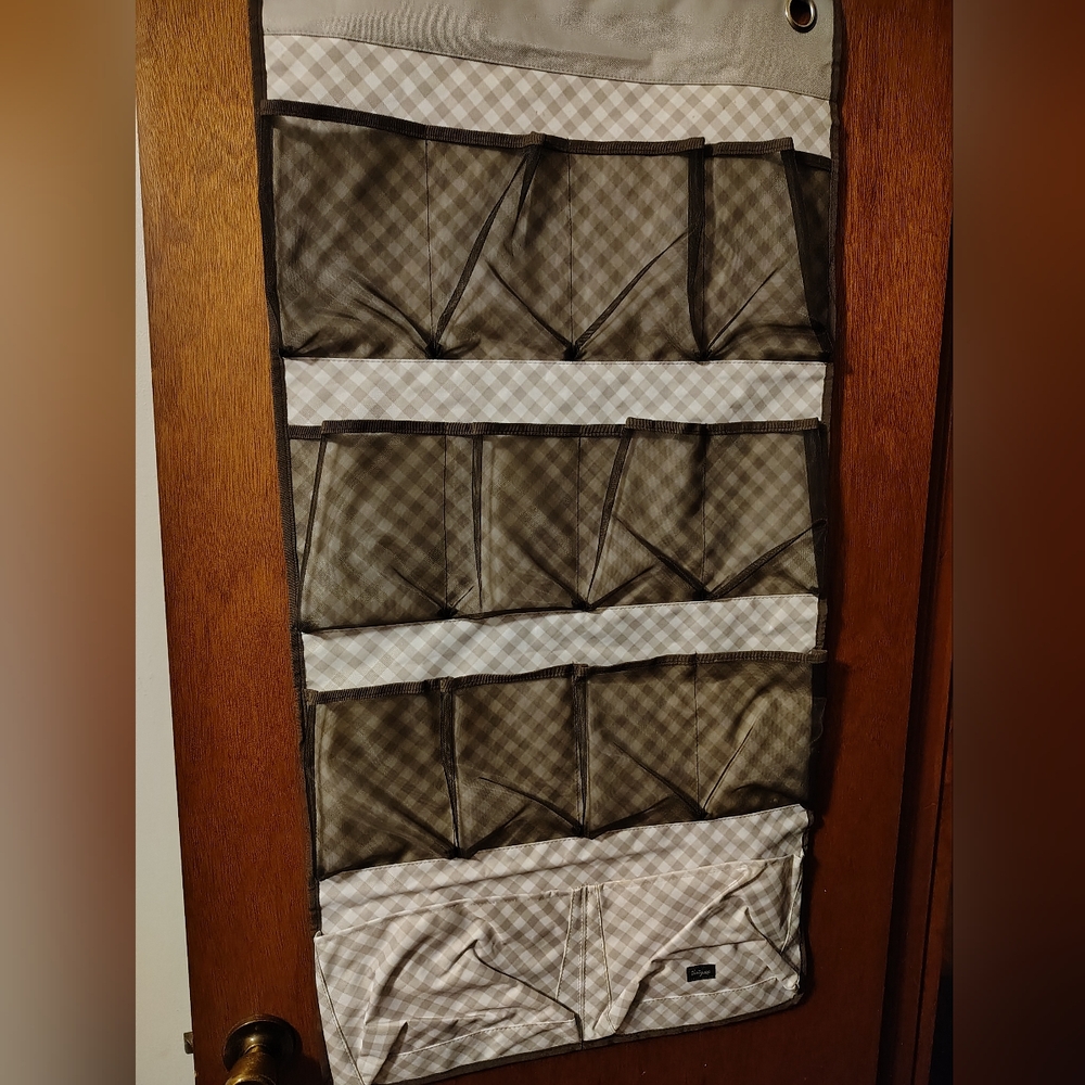 Thirty-One Brown Closet Hanging Organizer with Multiple Tiers